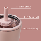 Dusty Rose - Everyday Tumbler 14oz | Ref 7fefqo