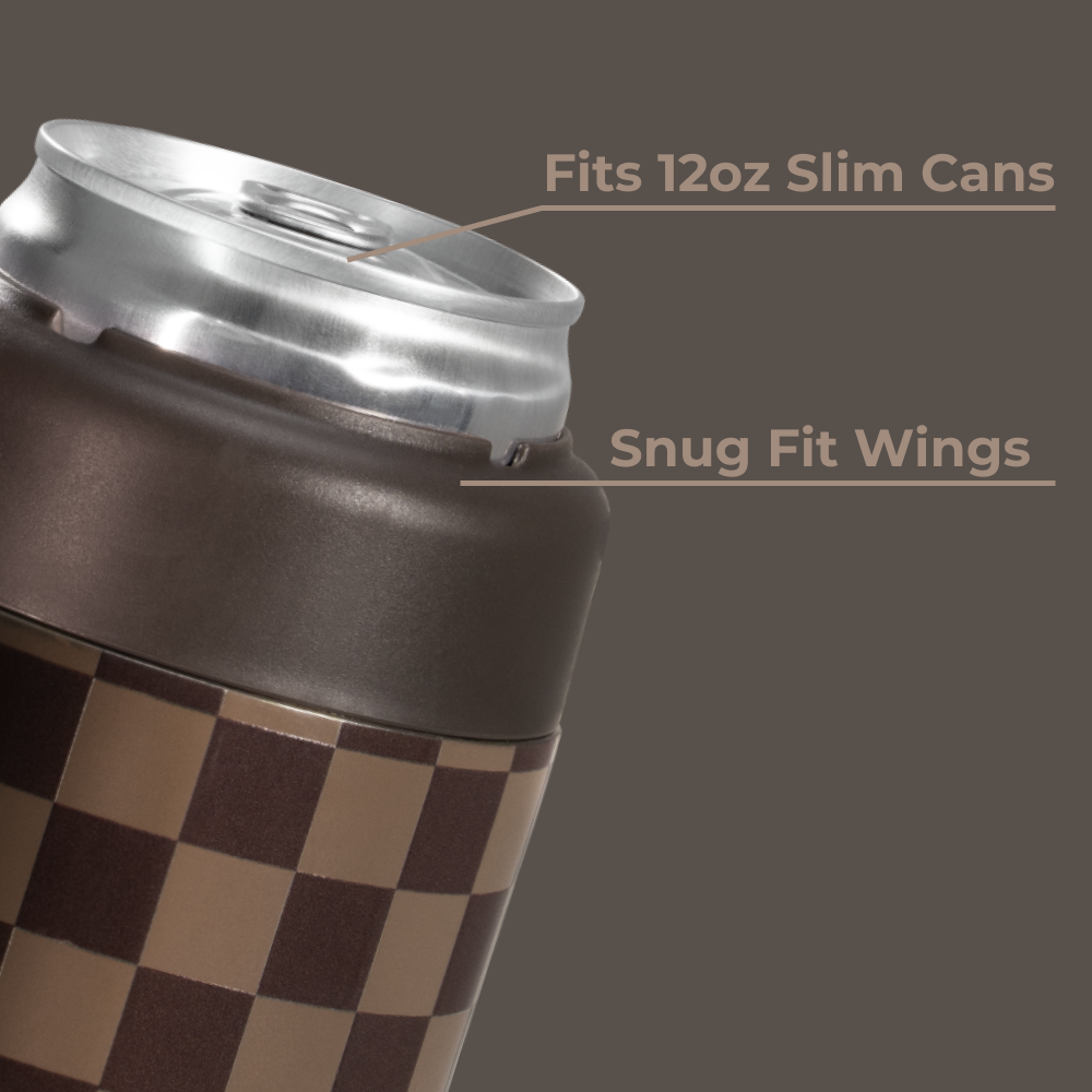 Autumn Checkers - Can Cooler (Slim) | Ref cj23yv