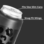 Black Leopard - Can Cooler (Slim) | Ref bidbsh